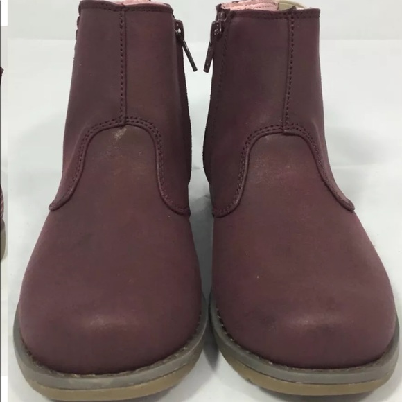 Sketchers Girls Ankle Boot Uptown Shine Sisters Burgundy 1 - Picture 7 of 9